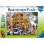 Puzzle autobuzul scolar al animalelor 150 piese